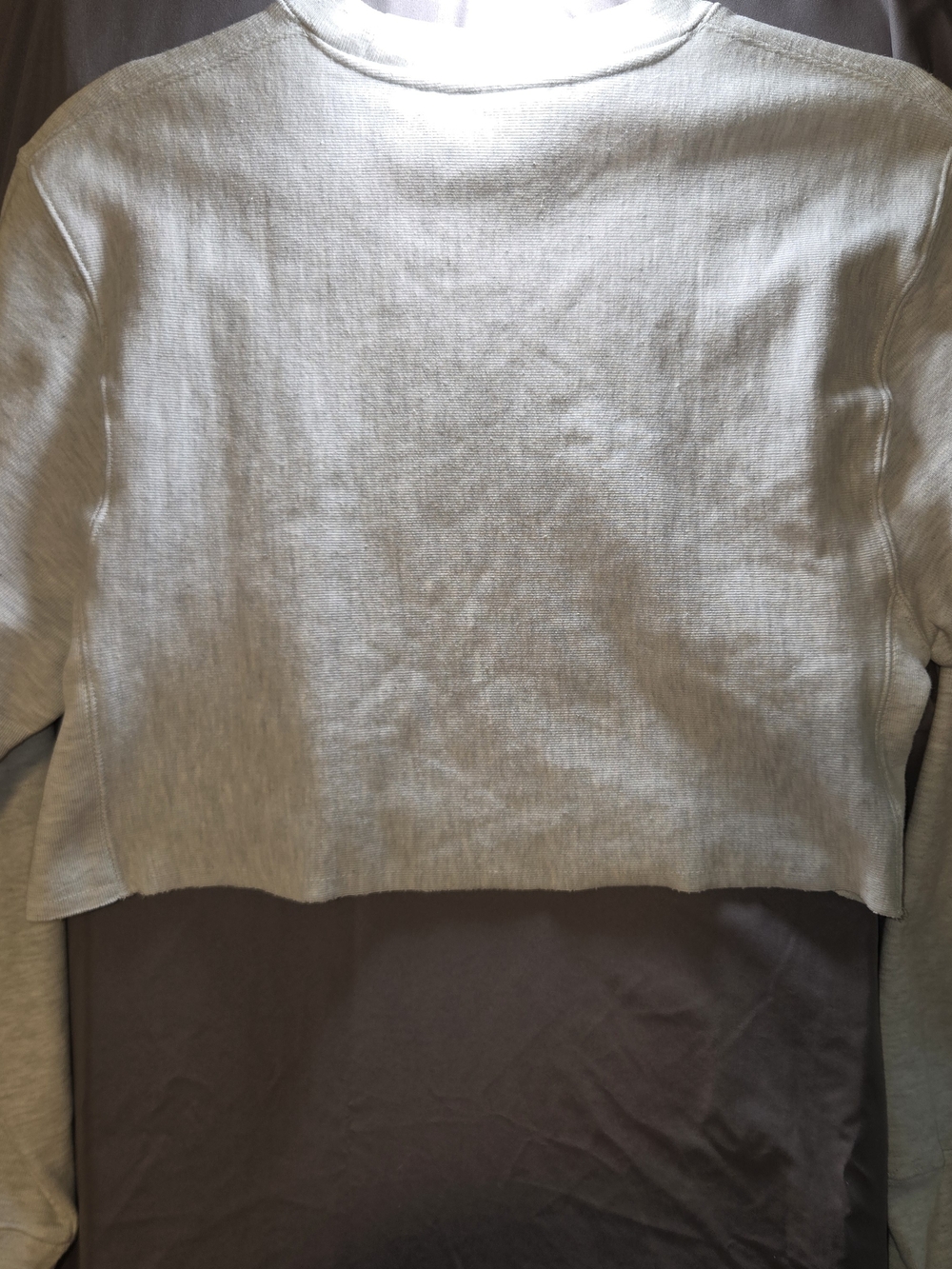 Champion Oklahoma Cropped Crewneck Sweatshirt - White & Crimson - Picture 3 of 4